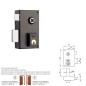 Cerradura Yale 56-b/hp/60/ Izquierda Cerradura Yale 56-b/hp/60/ Izquierda