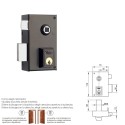 Cerradura Yale 56-B/HPR/70/ Izquierda