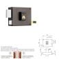 Cerradura Yale 125-a/hpr/10/ Izquierda Cerradura Yale 125-a/hpr/10/ Izquierda