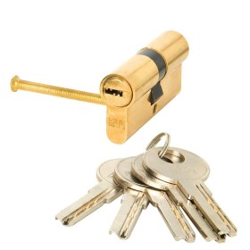 Cilindro Fac Seguridad 71-p 35x35 Latonado 15,0 mm.