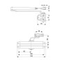 Cierrapuertas Tesa DC110 F2-3 Sin Retenedor Plateado Cierrapuertas Tesa DC110 F2-3 Sin Retenedor Plateado