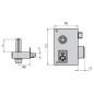 Cerradura Cvl 156br/70/he Izquierda Cerradura Cvl 156br/70/he Izquierda