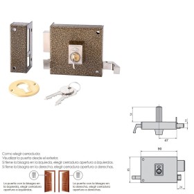 Cerradura Cvl 1125a/ 8/he Izquierda