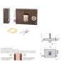 Cerradura Cvl 1125br/ 12/he Izquierda Cerradura Cvl 1125br/ 12/he Izquierda