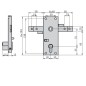 Cerradura Cvl 11b/m Con Manilla Puertas Basculantes