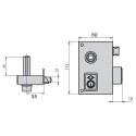 Cerradura Cvl 156b/60/he Derecha