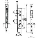 Cerradura Lince 5560n Hn/20 mm.