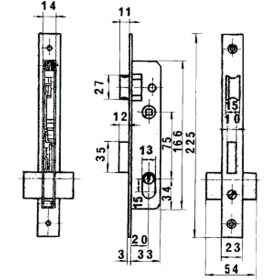 Cerradura Lince 5560n Hn/20 mm.