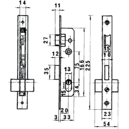Cerradura Lince 5560n Hn/20 mm.