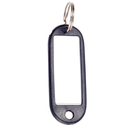 Llavero Porta etiquetas Negro