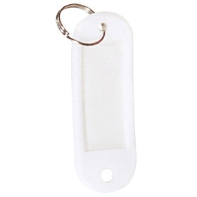 Llavero Porta etiquetas Blanco