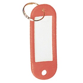 Llavero Porta etiquetas Rojo