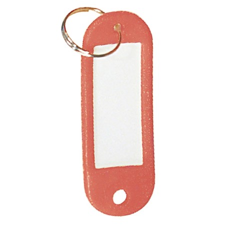Llavero Porta etiquetas Rojo