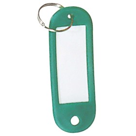 Llavero Porta etiquetas Verde