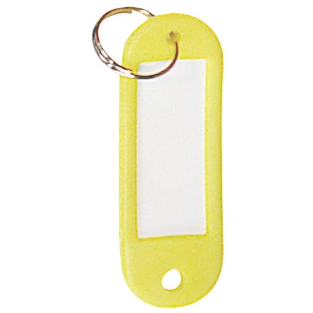 Llavero Porta etiquetas Amarillo