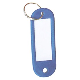 Llavero Porta etiquetas Azul