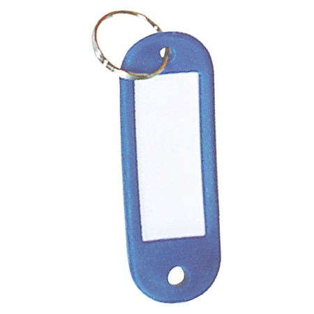 Llavero Porta etiquetas Azul
