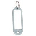 Llavero Porta etiquetas Gris