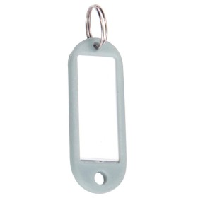 Llavero Porta etiquetas Gris