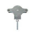 Polea Tendedero WOLFPACK Zincado 40 mm. Roldana Metal con Tornillo