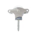 Polea Tendedero WOLFPACK Inoxidable 40 mm. / Roldana Metálica Con Tirafondo