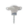 Polea Tendedero WOLFPACK Inoxidable 40 mm. / Roldana Metálica Con Tirafondo