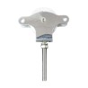 Polea Tendedero WOLFPACK Inoxidable 60 mm. / Roldana Metálica Con Tornillo