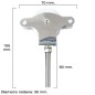 Polea Tendedero WOLFPACK Inoxidable 60 mm. / Roldana Metálica Con Tornillo Polea Tendedero WOLFPACK Inoxidable 60 mm. / Roldana Metálica Con Tornillo