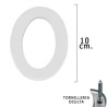 Numero Metal "0" Plateado Mate 10 cm. con Tornillería Oculta (Blíster 1 Pieza)