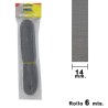 Cinta Persiana WOLFPACK Gris 14 mm. Rollo 6 metros