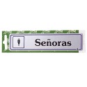 Rotulo "Señoras"