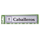 Rotulo "Caballeros"