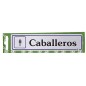 Rotulo "Caballeros"