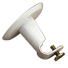 Soporte Barra 12 mm. Diámetro Blanco Techo Redondo