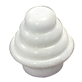Terminal Barra Exterior Tubo 12 mm. Diámetro Blanco