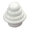 Terminal Barra Exterior Tubo 12 mm. Diámetro Blanco