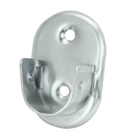 Soporte Lateral Oval Zincado Lateral Diámetro 19 mm.