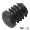 Contera Plástico Redonda Interior Negra Para Tubo Exterior Diámetro 20 mm. Bolsa 200 Unidades