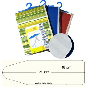 Funda Mesa Plancha Espuma Muletón 130x48 cm