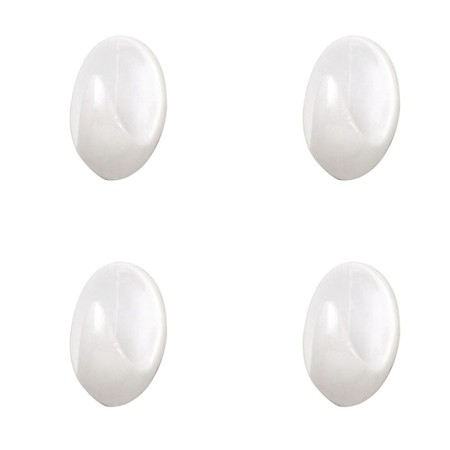 Colgador Oryx Blanco Pequeño (Blíster 4 Unidades ) Adhesivo
