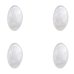 Colgador Oryx Transparente Pequeño (Blíster 4 Unidades) Adhesivo