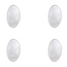 Colgador Oryx Transparente Pequeño (Blíster 4 Unidades) Adhesivo