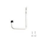 Gancho WOLFPACK Universal Multiusos Para Pared 110x140 mm. (2 unidades)