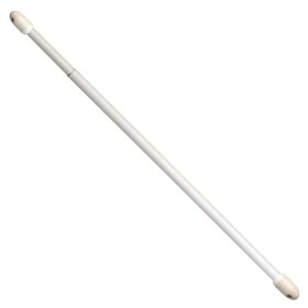Porta visillos Extensible Oval Blanco 40- 60 cm. (2 Piezas)
