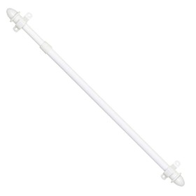 Porta visillos Extensible Redondo 12/ 72-123 Blanco