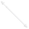 Porta visillos Extensible Redondo 12/ 72-123 Blanco
