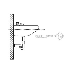 Kit Sanitario Fijación Lavabo 10x110 mm. (2 Piezas)