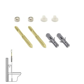 Kit Sanitario Fijación W.C. 5x75 mm. Bicromatado (2 Piezas)