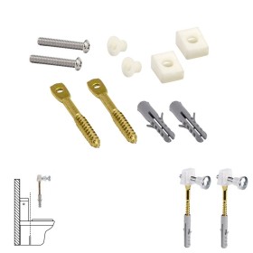 Kit Sanitario Fijación W.C. Horizontal 5x70 mm. (2 Piezas)
