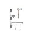 Kit Sanitario Fijación W.C. Horizontal 5x70 mm. (2 Piezas)